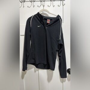 Nike Black and White half  Zip-Up Jacket
